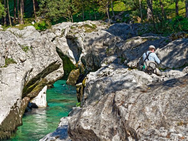 Blick in die wilde Soča