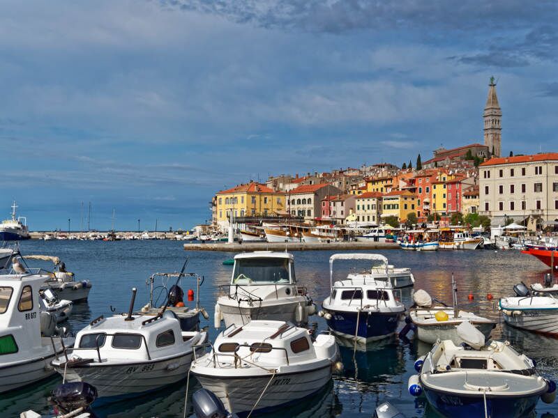 Blick auf Rovinj