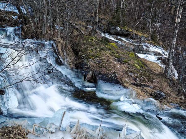 oben am Skjervsfossen