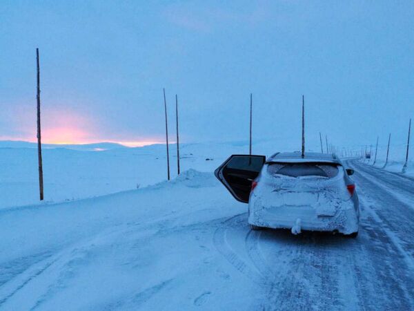 Fahrt über die Hardangervidda