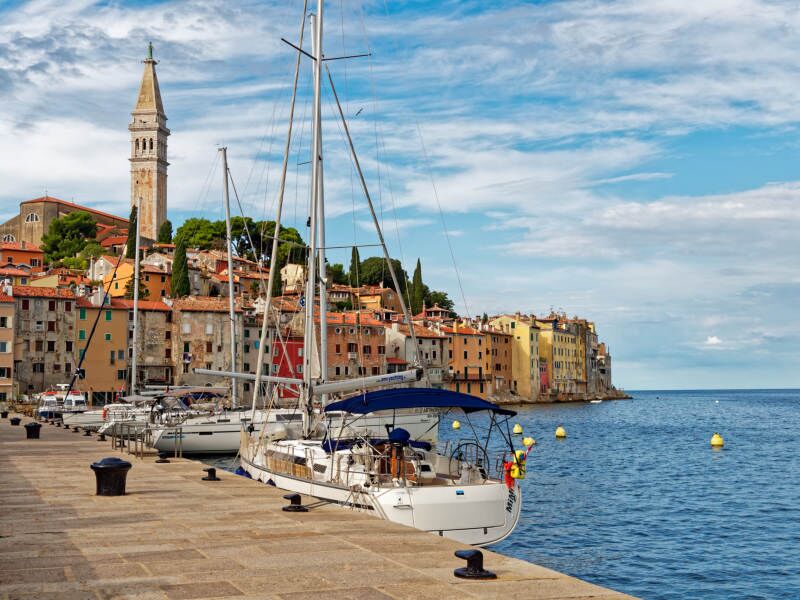 Blick auf Rovinj