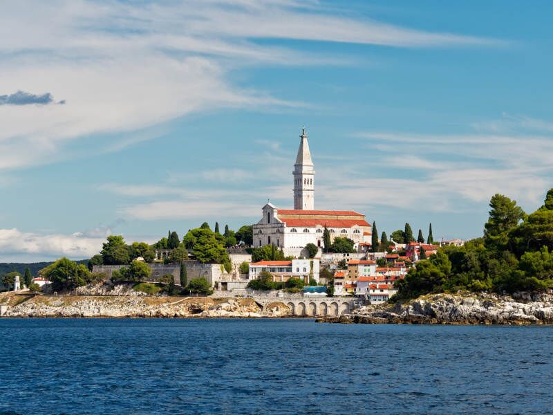 Blick auf Rovinj